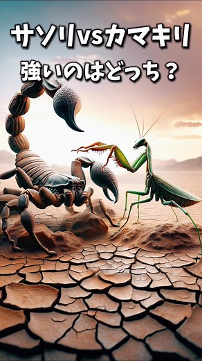 サソリとカマキリの強さ対決
