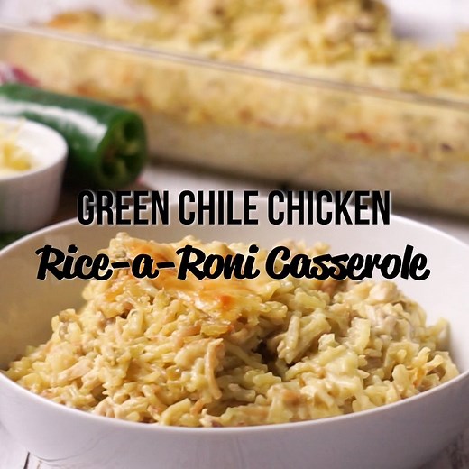 13K views · 136 reactions | Green Chile Chicken Rice-A-Roni Casserole – comfort food at its best! This is SO good! Our family gobbled this up. Everyone asked for seconds! #casserole #chicken #rice #comfortfood FULL RECIPE: https://www.plainchicken.com/green-chile-chicken-rice-roni-casserole/ | Plain Chicken | Facebook
