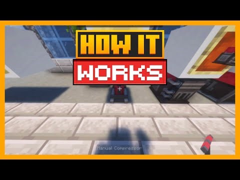 HOW THE MANUAL COMPRESSOR WORKS IN MINECRAFT WITH PNEUMATICCRAFT