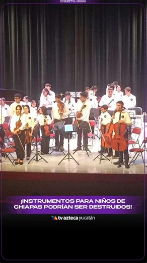 Instrumentos para niños en riesgo 🎻💔⁣ ⁣ Lo que debía llegar como música a Chiapas hoy enfrenta un serio problema… Descubre la historia completa: https://bit.ly/46N8Dp1 😰⁣ ⁣ #Chiapas #Música #Instrumentos #Noticias #AztecaYucatán | TV Azteca Yucatán