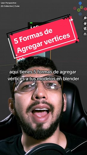 5 Métodos Rápidos para Agregar Vértices en Blender