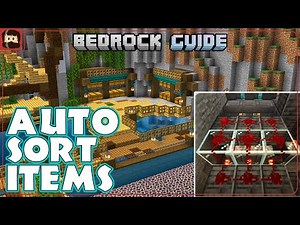 AUTO Item Sorter (EASY) | Bedrock Guide S2 EP19 | Tutorial Survival Lets Play | Minecraft 1.18