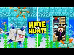 Minecraft Hide or Hunt, Making a Secret Ocean Monument Base!