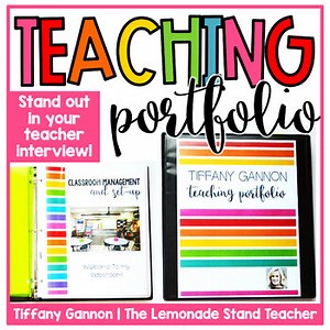 EDITABLE Teacher Portfolio Rock Your Teacher Job Interview!!! Teaching Portfolio