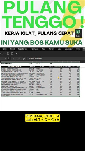 Bikin Bos Senyum Lebar! Trik Excel ini ✅ #excel #PulangTenggo #ExcelIndonesia
