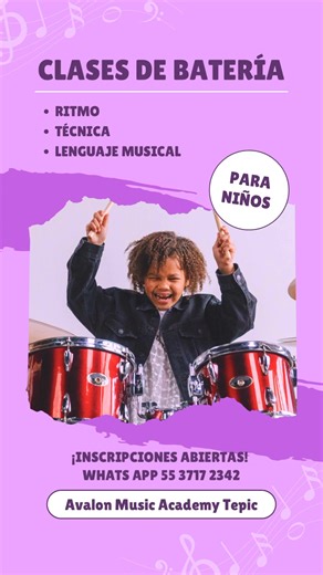 CICLO 2026 Inscripciones abiertas Taller de Batería para Niños 論 ...