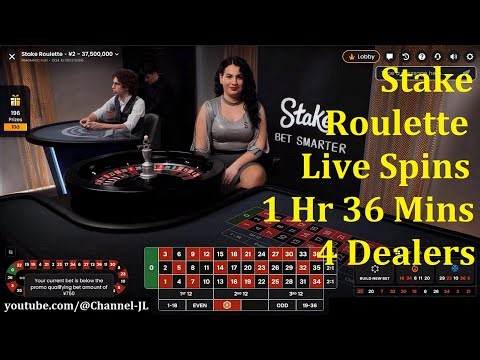 Stake Roulette Live Spins 1 Hour 36 Mins 4 Dealers 2025-12-18