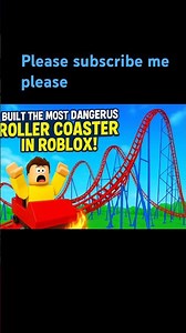 🎢 “I Built the Most Dangerous ROLLER COASTER in Roblox #shortsfeed #shorts #robloxedit #roblox