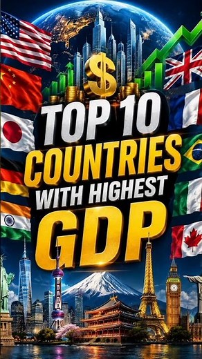 Top 10 Biggest Economies #toptentvofficial #gdp #economy #usa #china