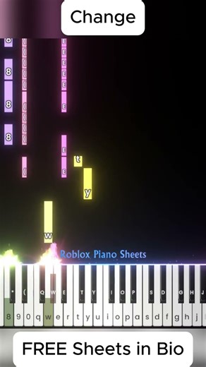 Deftones - Change | Roblox Piano 🔥 #piano #pianoshorts #roblox #shorts #shortvideo