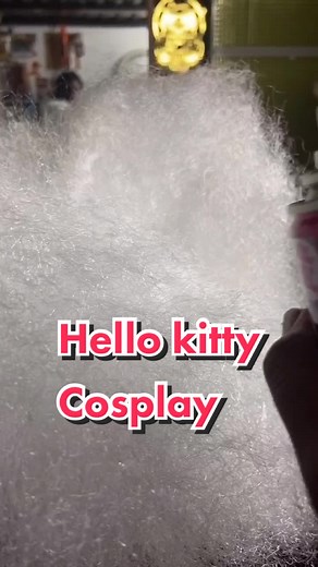 kitty wig #transformation #hellokitty #altblack #altblackgirl #hellokitty #blackalternativegirl #blackcosplayer #sanrio #blackcosplay #catgirl #neko