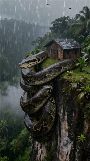 The Beauty and Danger of Pythons in the Rain #nature #rainsounds #wildlife #relaxing