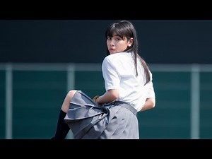 103キロ超なるか！注目のCM美少女が制服姿で“神ピッチング”披露！