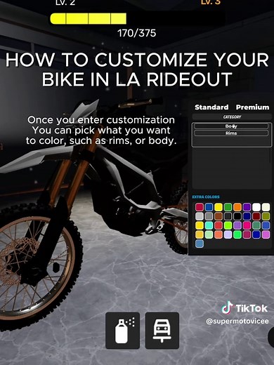 How to Customize Bike in LA Rideout (Roblox)