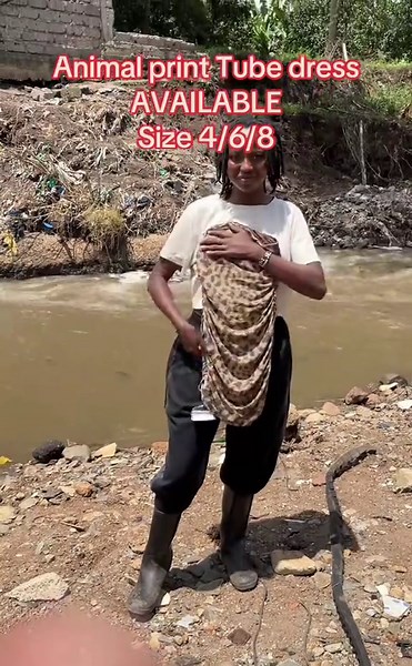 Animal Print Tube Dress for Sale