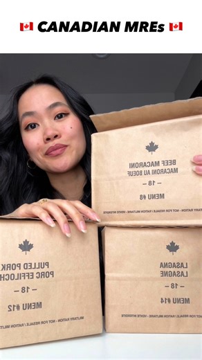 🇨🇦 Canadian MRE lunch with me! shoutout to my brother in law for getting me these @empty_donut 😍 #canadian #mre #imp #canadianarmedforces #fblifestyle | Linder Surprise