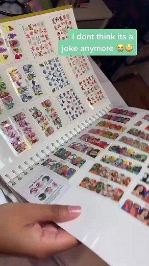 Who else has a bunch of nail art stickers stocked up 😭😔 #nailsticker #nailsupplies #ihaveaproblem #nailtechsbelike