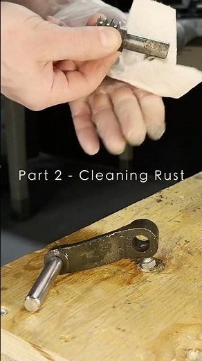 DAY 11 PART 2 — CLEANING RUST | ZERO TO WORKSHOP #workshopbuild #woodworking #shorts #drillpress