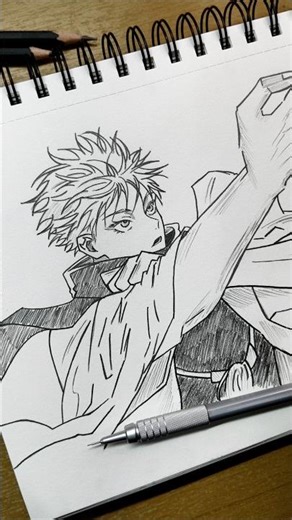 drawing gojo satoru ✨ face #jjk #gojo #イラスト #イラストメイキング #howtodraw
