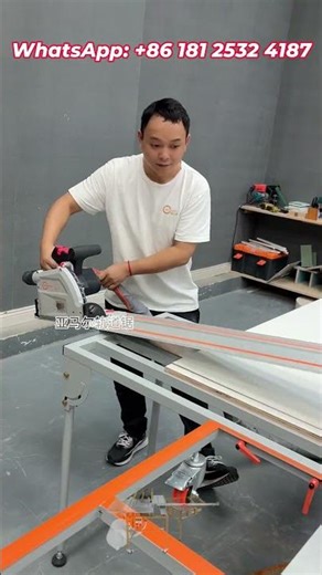 Professional Track Saw with Guide Rail for Woodworking