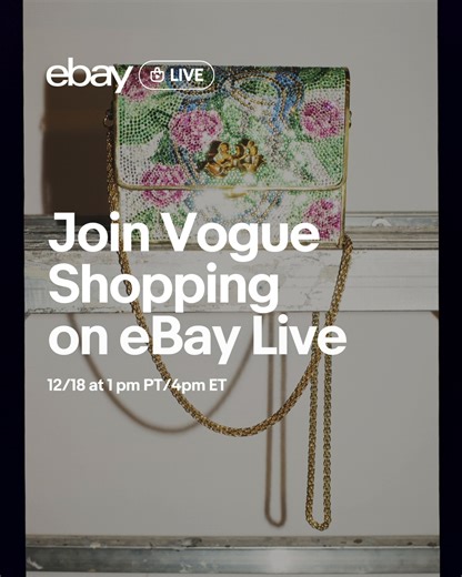 The right bag can change your whole look. Lucky for you, Vogue Shopping is bringing their faves to eBay Live 👀 Join host Liana Satenstein for a look back at the most-loved handbags of the year and editor-approved pieces you can shop in real time. Set a reminder for 12/18 at 1pm PT: https://ebay.to/4j3Ke4v | eBay