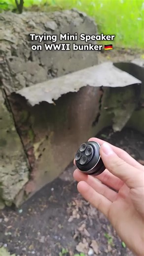 Exploring a WWII Bunker with Portable Speakers