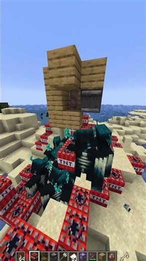 minecraft realistic warden vs max level villager!