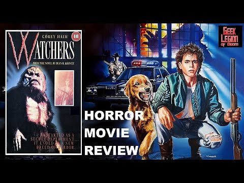 WATCHERS ( 1988 Corey Haim ) Dean R. Koontz adapted Creature Feature Horror Movie Review