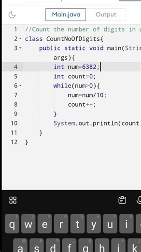 Program to count Number Of Digits | Count Number Of Digits | Digit Count | Java Programming