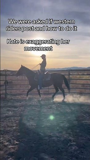 Western riding: Posting the trot