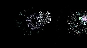 Download Fireworks Colorful animation video. Firework Celebration Colorful on black screen. 4K Resolution for free