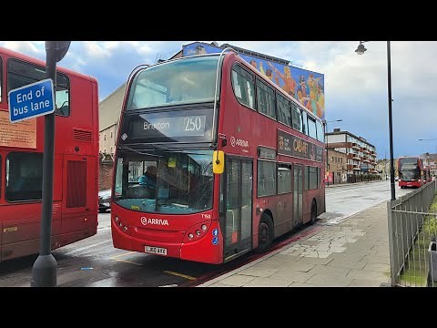 FULL ROUTE VISUAL | London Bus Route 250: West Croydon - Brixton | T150 - LJ60AVX