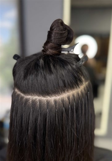 ❗️If your extensions are visible in a ponytail - they’re not done right. 🙌🏻 Ice Fusion = invisible hair extensions. No heat. No tension. No bulky bonds. Ultra-light micro capsules that stay undetectable in any hairstyle - even up close. Looks like your own hair. Moves like your own hair. 📍 Houston DM to book 💌 #invisiblehairextensions #ponytailcheck #houstonhairextensions #icefusionextensions #slavichair