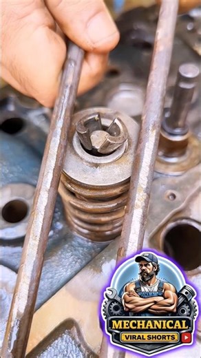 Insane Valve Lock Fitting Perfect Click Sound – So Satisfying! #shorts #engine #skills #viralshorts