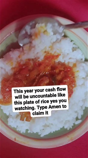 This year your cash flow will be uncountable like this plate of rice yes you watching. Type Amen to claim it | Laff Ordain