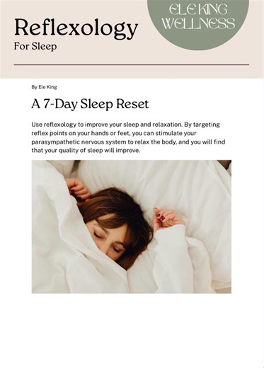 Reflexology Sleep Chart: Foot Massage for Insomnia Relief (PDF) - Etsy