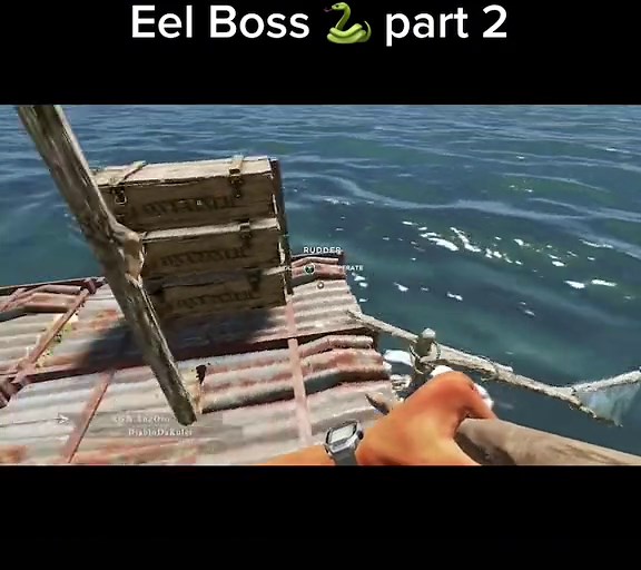 Eel Boss part 2 this is the end of the boss fight series, like and comment if you want to see the ending of the game!✊🏼 #strandedeep#fyp#foryoupage