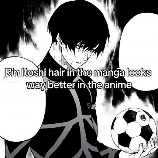Rin Itoshi hair in the manga look way better to be honest #rinitoshi #rin #rinsupremacy #anime #animefyp #bluelock #foryoupage