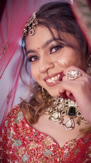 NEHA GAWRI | MAKEUP ARTIST on Instagram: "Bride glam Book your makeup with us @sea_shell_makeover Outfit and jewellery @rani_sahiba123 @ranisahibacollection"