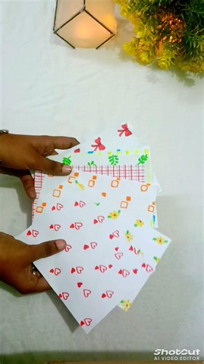 Let's make pattern paper for journaling✨#diy #aesthetic # #shorts