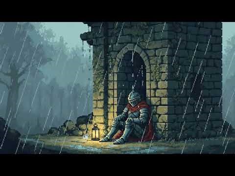 Knight by the Fire in the Storm – Medieval Fantasy Ambience for Deep Sleep & Focus