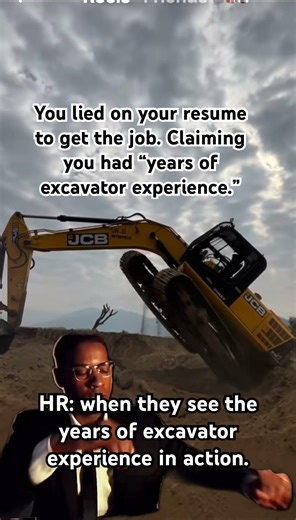 Excavator stunts gone wrong #bluecollarhumor