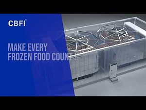 3D introduction video of CBFI double spiral quick freezing machine device