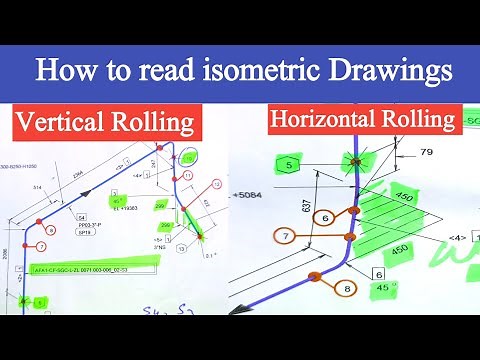 How to read isometric Drawing | horizontal and Vertical Rolling | Piping isometric Drawing
