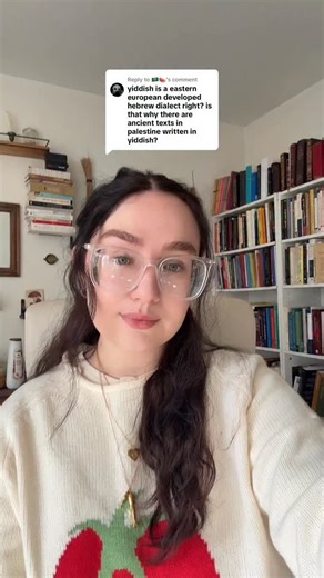 @zoharejacobi on Instagram: "let’s talk the politics & history of Yiddish & a bit why I think linguistics is so important following"
