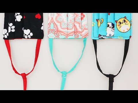 Single Tie Back Face Mask Details: No Elastic, No Interfacing, No Bias Tape by learncreatesew