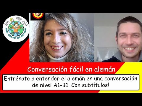 Una conversación fácil en alemán, con subtítulos (para todos los niveles)