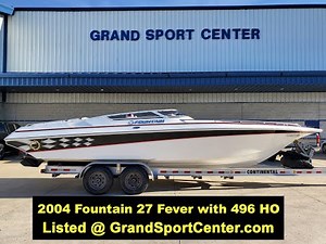 Take a walk through very clean 2004 Fountain 27 Fever! New listings daily @ GrandSportCenter.com