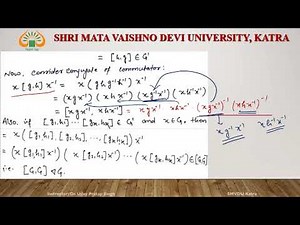 Commutator Subgroup, Solvable Group (Abstract Algebra MTL 6051 # 18)