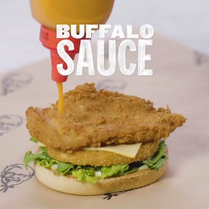 248K views · 1.7K reactions | When JakesFoodBible came up with the idea of a KFC Buffalo Burger, we just HAD to try make it ourselves; and now you can too! Simply grab an Original Recipe Fillet Burger and a couple of wings from your local KFC and the rest of the ingredients from a local shop of your choice, follow these steps and voila! You've just created a masterpiece. Good going, champ. | KFC | Facebook